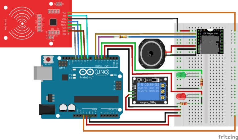 Схема подключения rfid rc522 к arduino uno